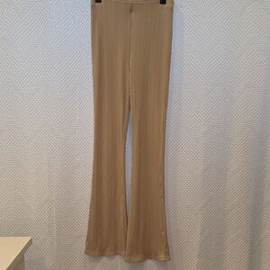 Chic Tan Flare Women's Pants